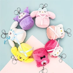 Porte-clés en peluche Anime Butter, Hello Kitty MT, Mymelody Kuromi, Cinnamoroll Purin, Kawaii Bag, Pendant Wallet, Gift Toys, Girl