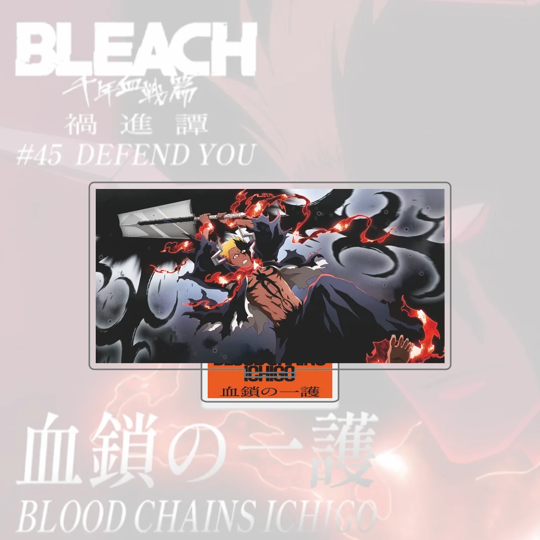 Acrylic Stand: Bleach TYBW Ichigo Kurosaki Hollow Form Final Bankai Figure Plate, Desktop Display, Limited Edition Keychain view 5