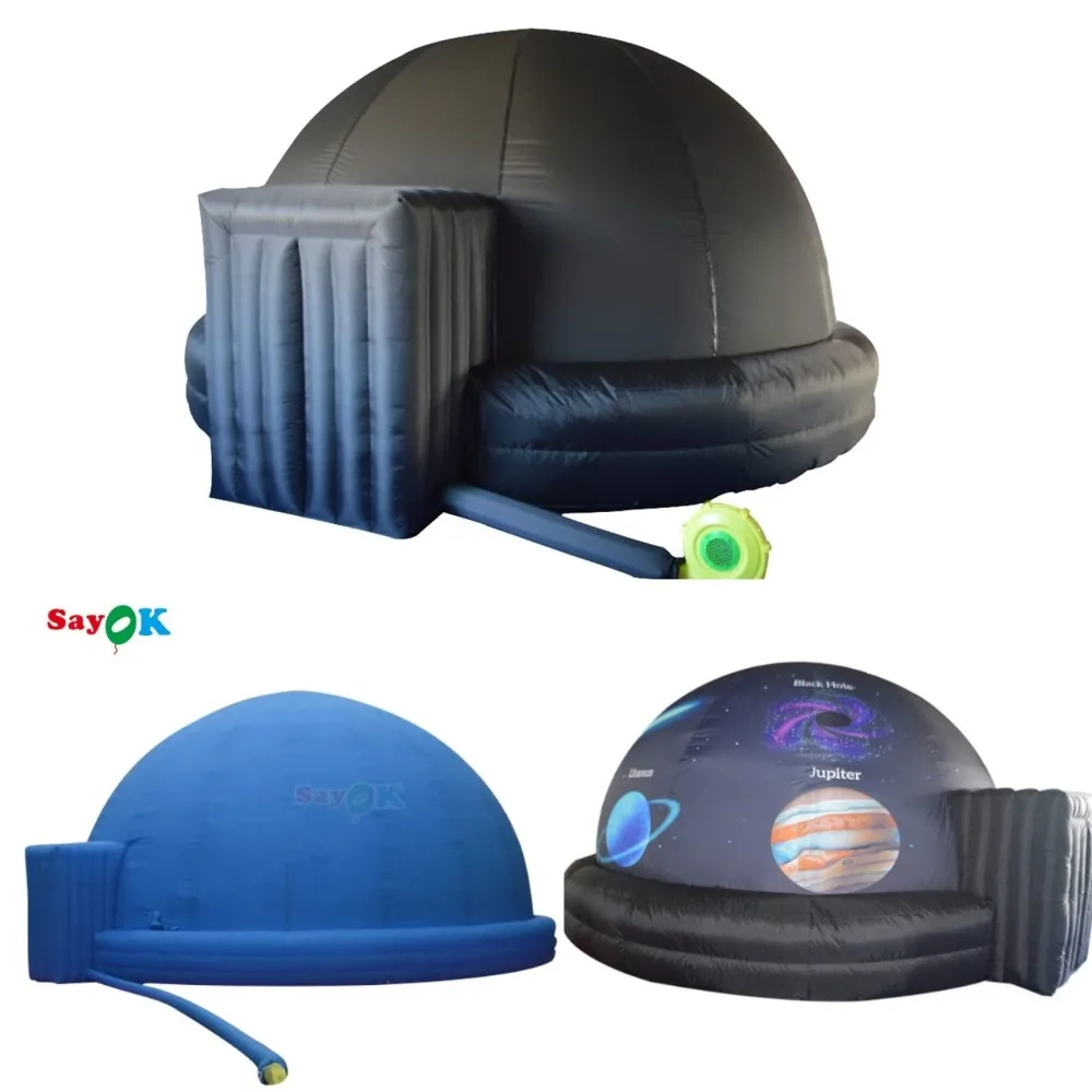 Inflatable Planetarium Projection Dome Tent Inflatable Dome Tent With Air Blower Pvc Floor Mat For School Cinema Education