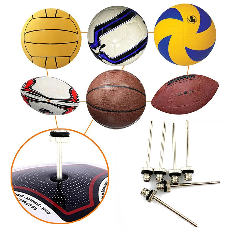 6/12 Pcs Inflatable Needles Basketball Soccer Volleyball Inflatable Needles Balls Universal Needles Pump Accessories