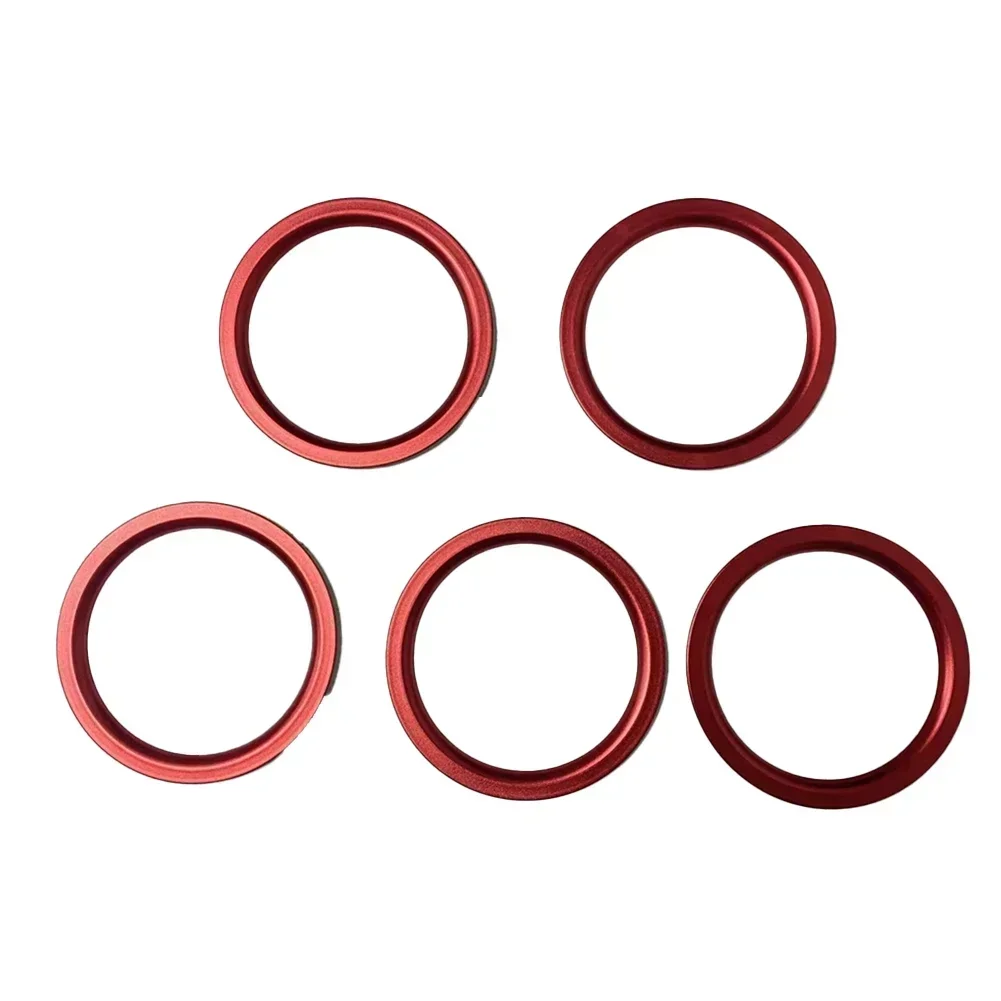 5PCS Aluminium Alloy Instrument Panel AC Air Outlet Inner Decoration Ring For Suzuki FOR Vitara Escudo 2015-2022