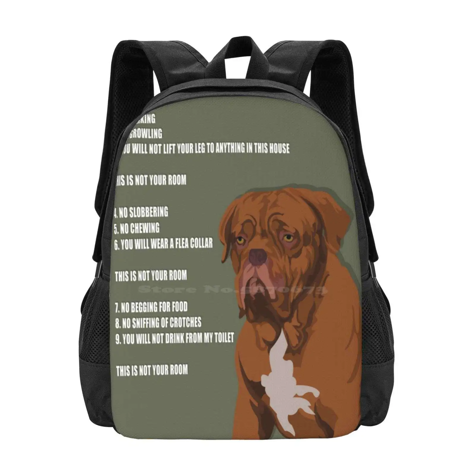 

Школьный рюкзак большой емкости Turner & Hooch, сумки для ноутбука Tom Hanks Turner Hooch Dog Police Detective Movie Film Rules Growling
