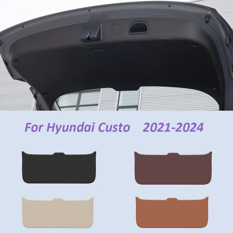 

Car Rear Trunk Tailgate Anti-Dirty Protective Mat For Hyundai Custo 2021 2022 2023 2024 PU Leather Decoration Pad Waterproof Mat
