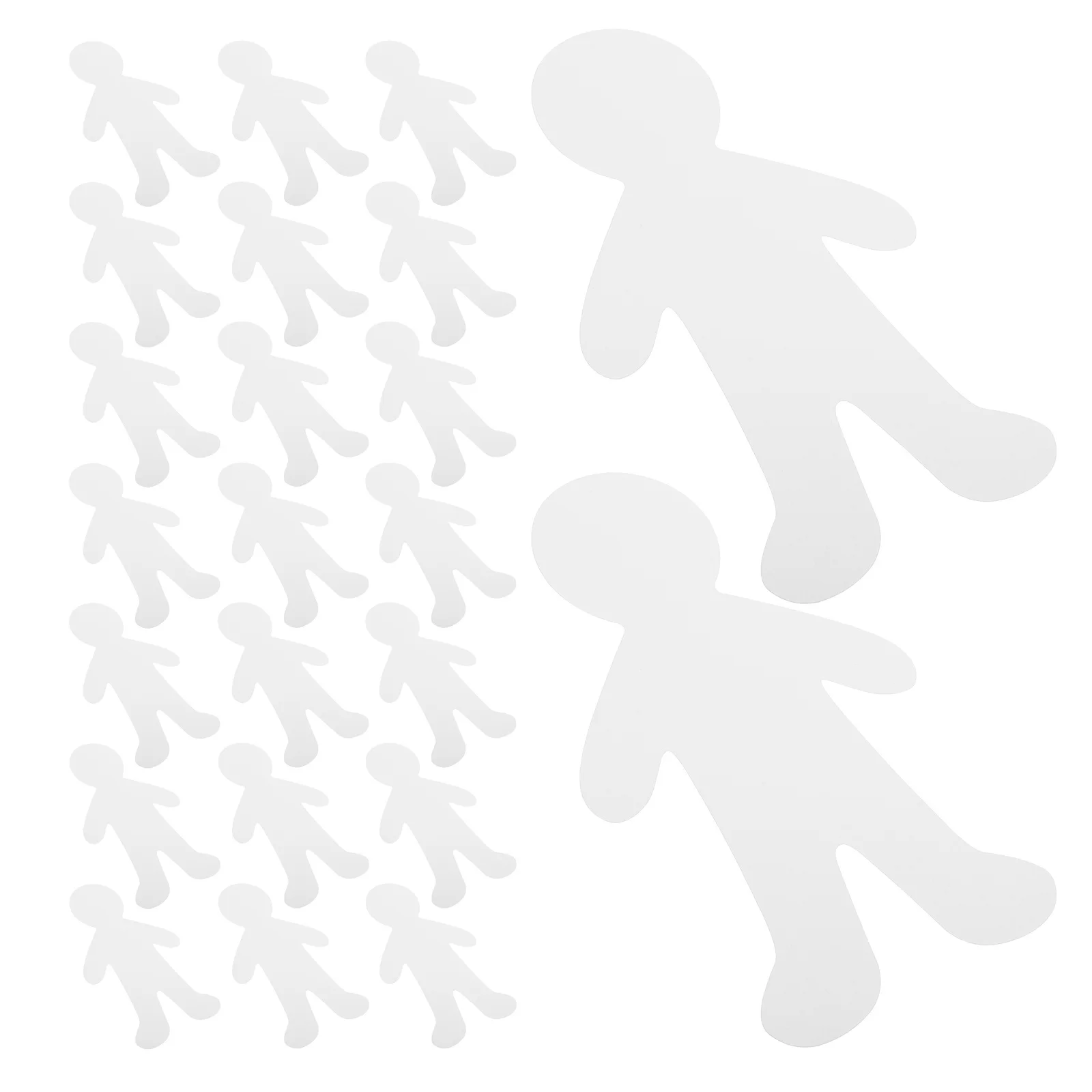 

40Pcs Blank Cutouts White Unpainted Paper Cutouts for Kids Craft Projects Classroom Decoration Art Supplies