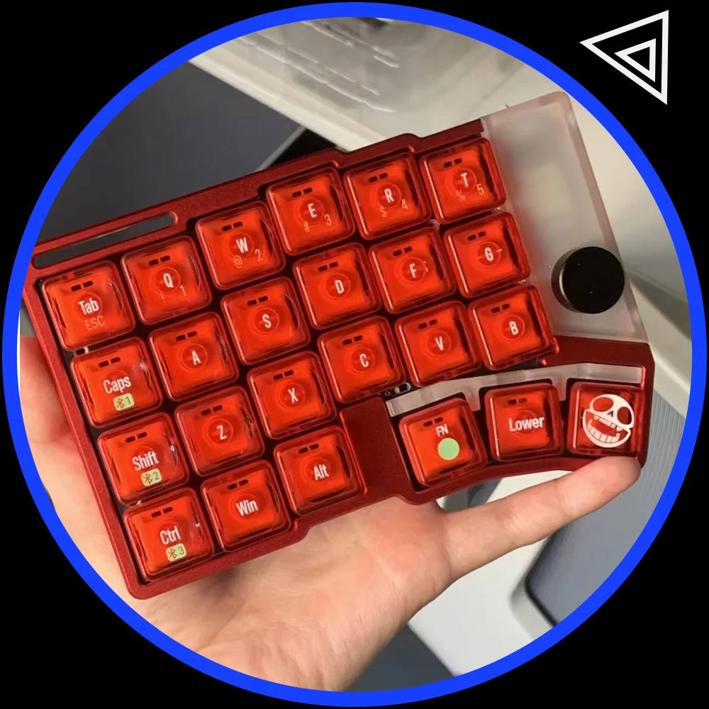 

Cornix Split Keyboard Dual Mode Wired Bluetooth With Tent CNC Case 48 Keys Support VIAL Cornix Split Keyboard Kit Customize Gift