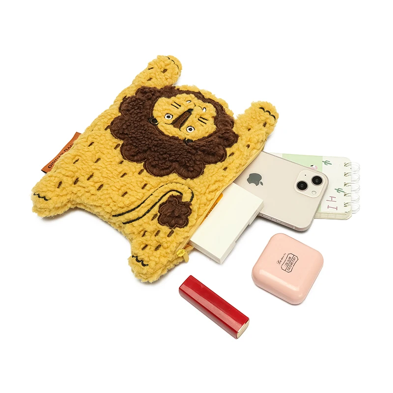 

Портативный органайзер Ruoyu Studio, оригинальный дизайн, клатч, сумка на молнии для разных предметов, Sli, зимний животный узор