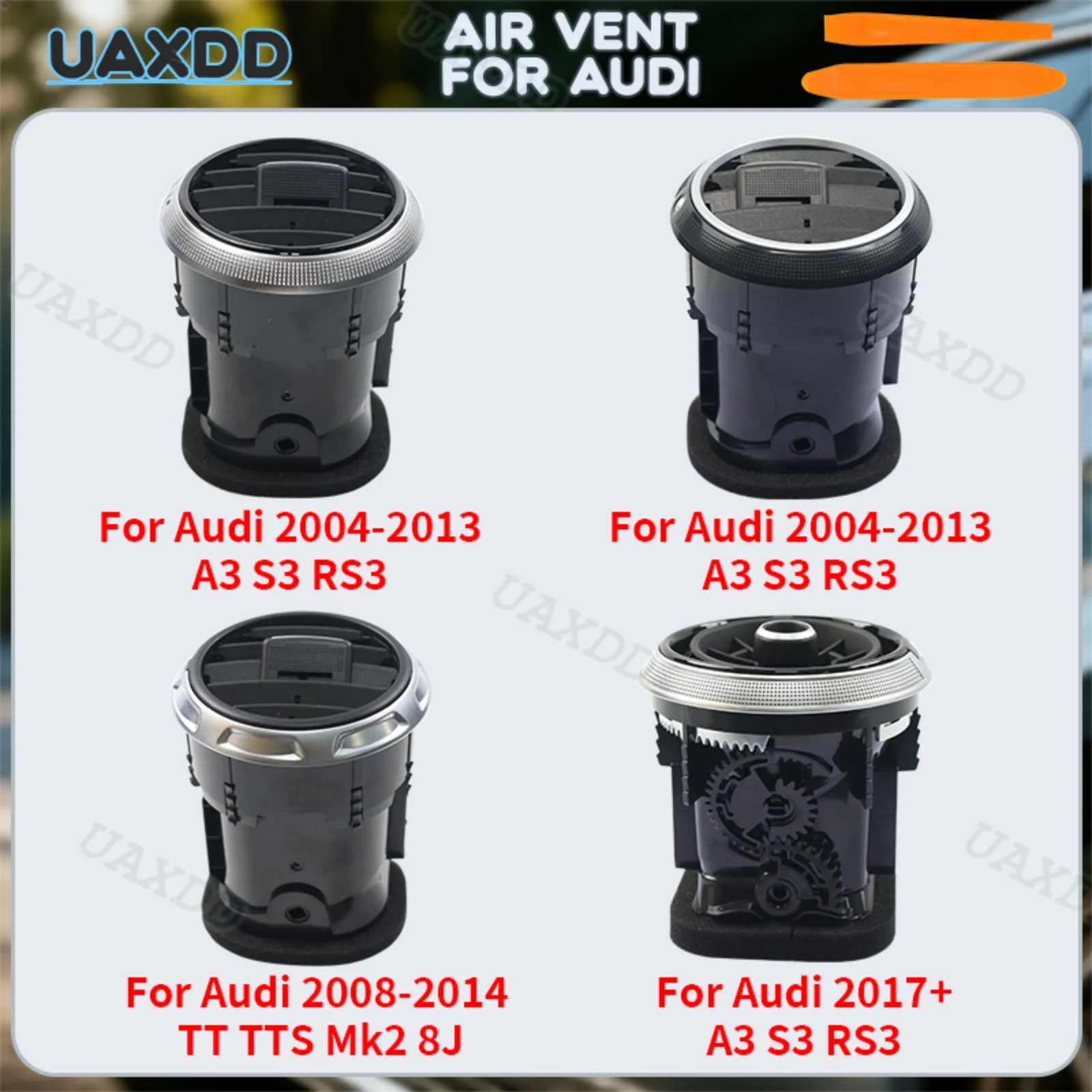 Air Conditioning Assembly Ventilation Car Grille Automotive 2008-2014 TT TTS Mk2 8J 2017+ A3 S3 RS3 For Audi 2004-2013 A3 S3 RS3