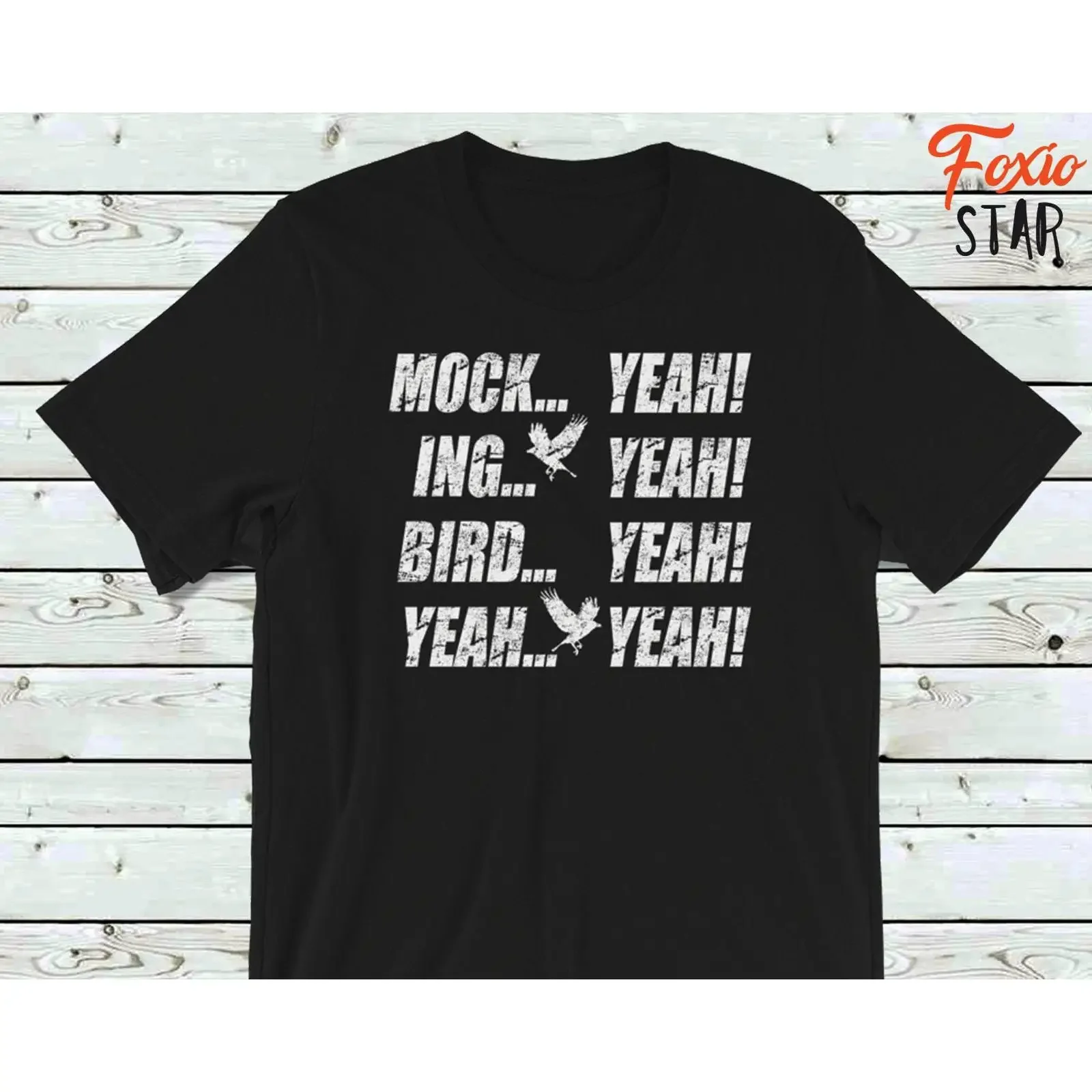 Dumb and Dumber Movie Quote T Shirt Funny Mockingbird Yeah Design vintage Washed fashion Slightly Top For Everyday Wear Casual