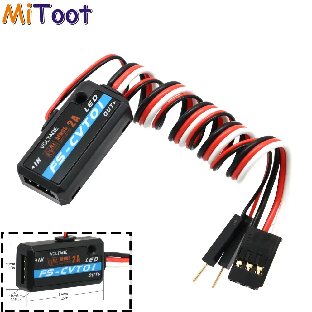 New Flysky FS-CVT01 Voltage Collection Module For FSi6 FSi10 IA6B IA10 Receiver FPV RC Parts
