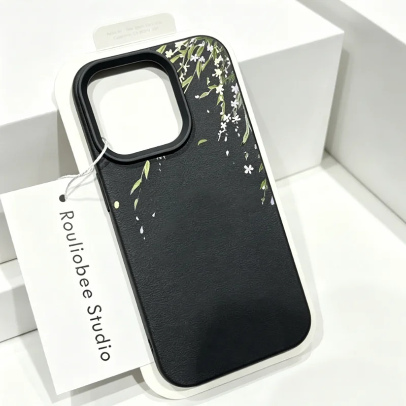 Willow leaf Floral Case For Samsung A05S A06 A07 A15 A16 A17 A34 A35 A53 A54 A55 S23 S24 FE S25 S26 Ultra A26 A36 A56 Phone Case