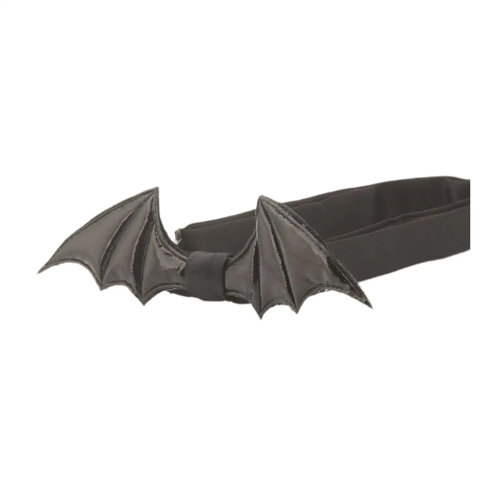 Halloween Bat Bow Tie Photography Prop Fancy Dress Party Supplies PU Leather Bow Tie Cosplay Accessory for Stage Performance
