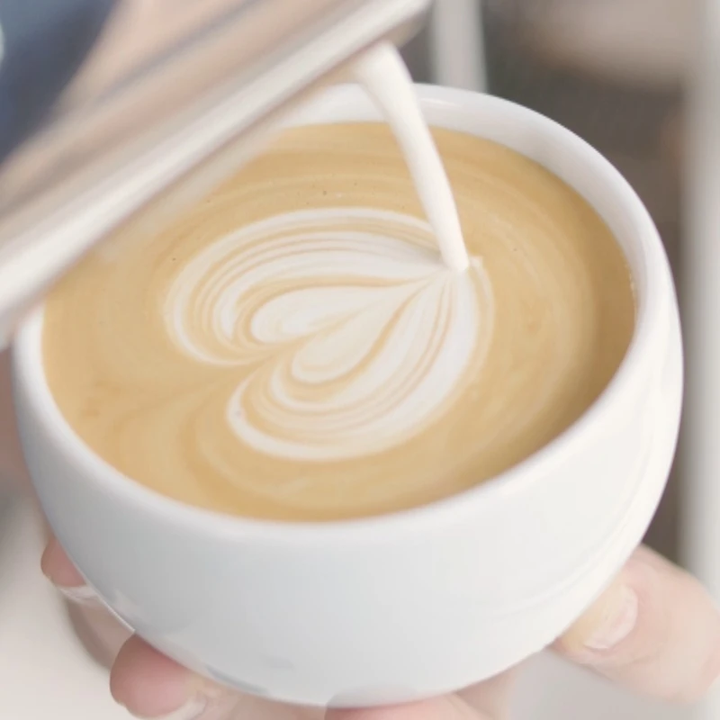 Timemore Uranus Latte Coffee Cup Minimalist Round Latte Art Collaboration Ceramic Mug For Barista Home Coffee Shop