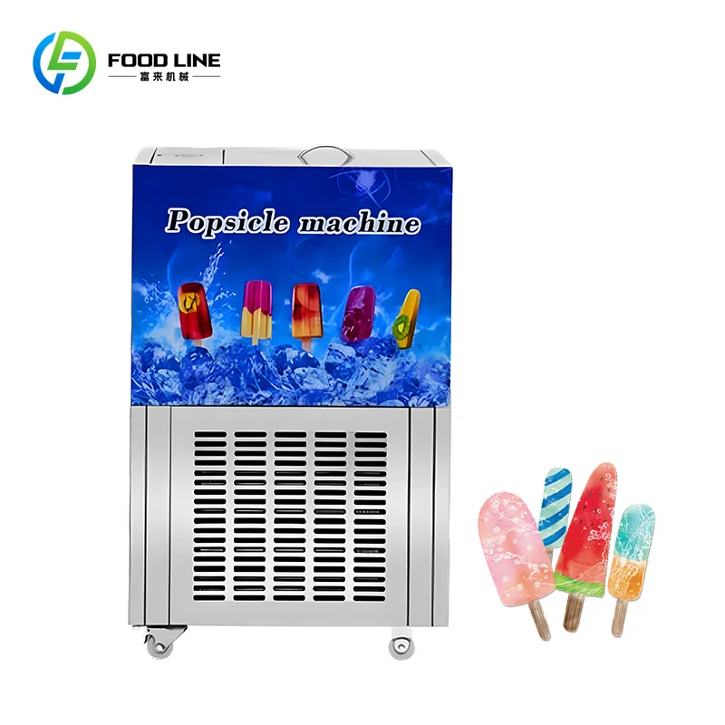 Compact Commercial Stainless Steel Equipment for Fresh Fruit Frozen Treat Production Ice Pop Machine