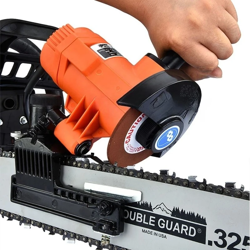 Electric Chainsaw Chain Sharpener Grinder Tool Garden Tools Hand Electric Grinder Sharpening Polishing Saw Chains Tool Drill