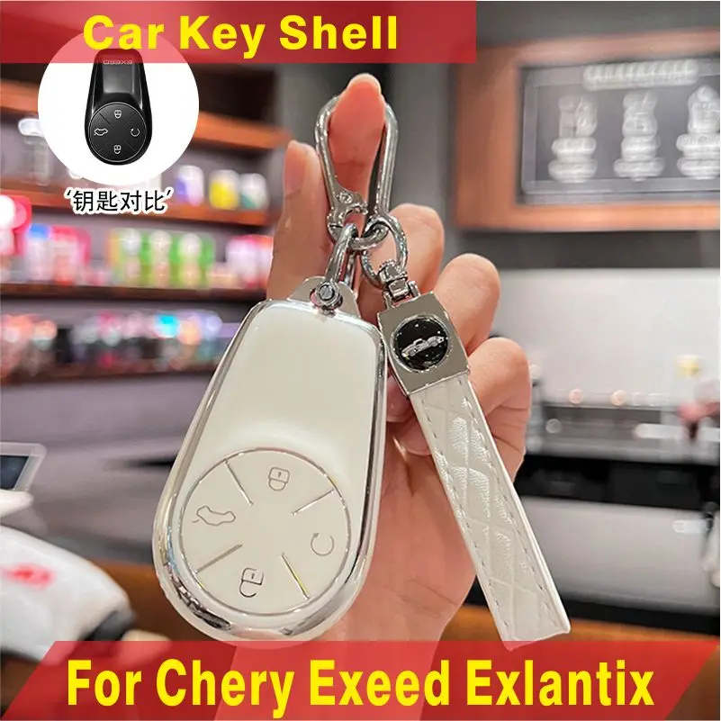 Porte-clés de voiture en Silicone TPU, étui pour clé Chery Exeed Exlantix ET Exlantix ES 2025