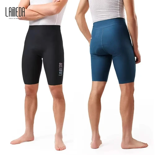 Imagen 2 del producto LAMEDA Pantalones cortos de ciclismo acolchados a prueba de golpes para hombre, pantalones de bicicleta transpirables de verano, protección UV de alta elasticidad para deportes