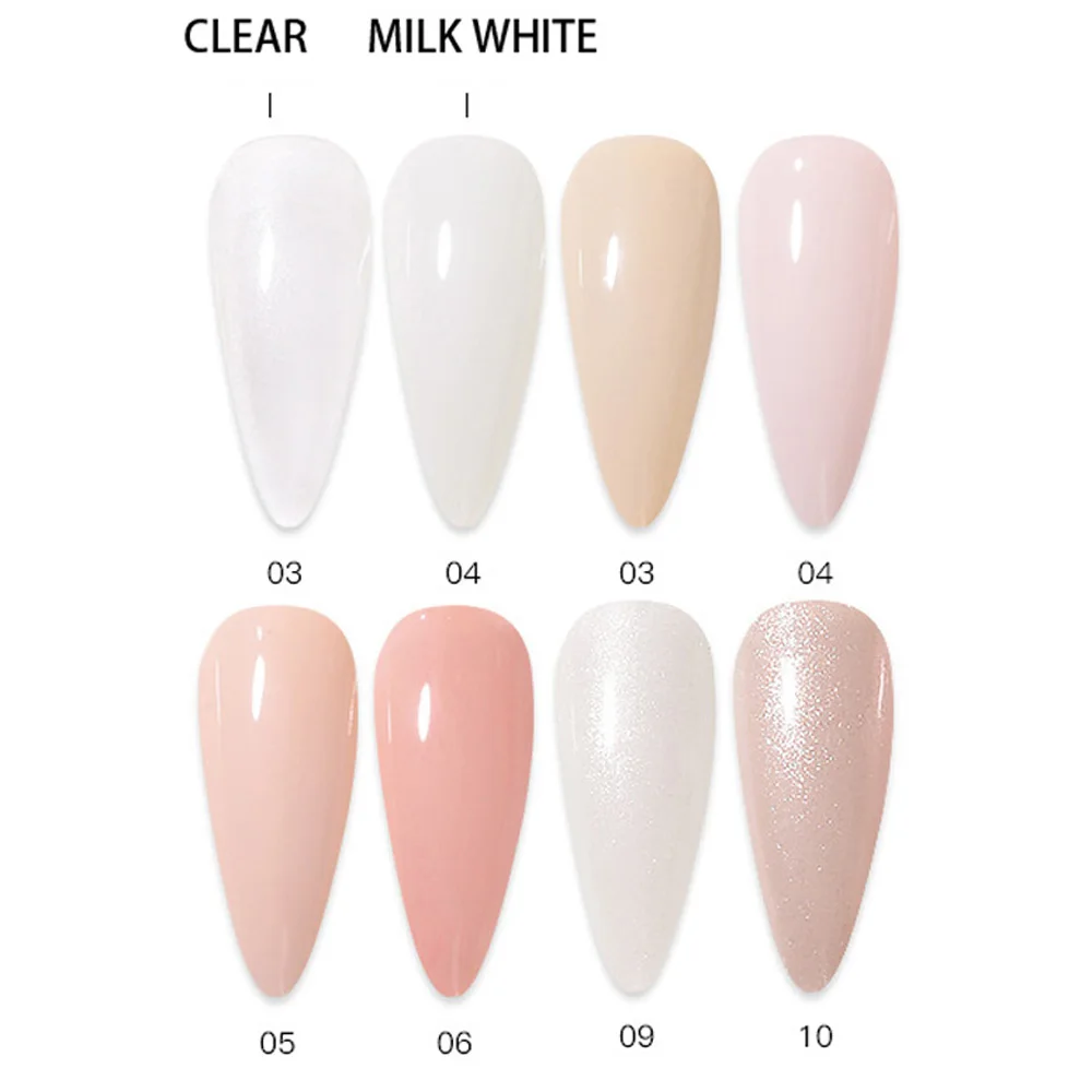 320g Natural Rubber Base Gel Milky White Nude Pink Nail Polish Color Coat Brown Soak Off Gels Varnish Lacquer Customized LOGO