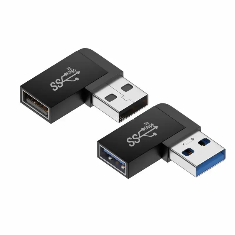 USB-папа-мама, левый угол поворота на 90 градусов, USB3.0, локтевой адаптер «папа-мама», 10 Гбит/с для разъема для ноутбука, ПК,