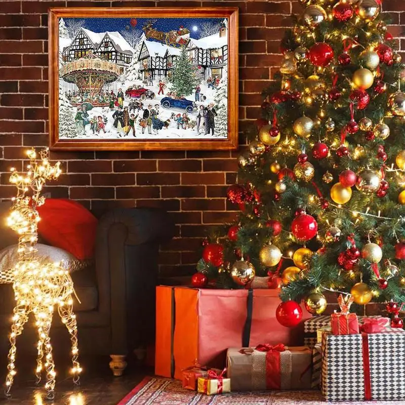 Christmas Puzzles 1008 Pieces Creative Christmas Advent Calendar Puzzle 2024 Advent Calendar Novel Holiday Puzzles Christmas