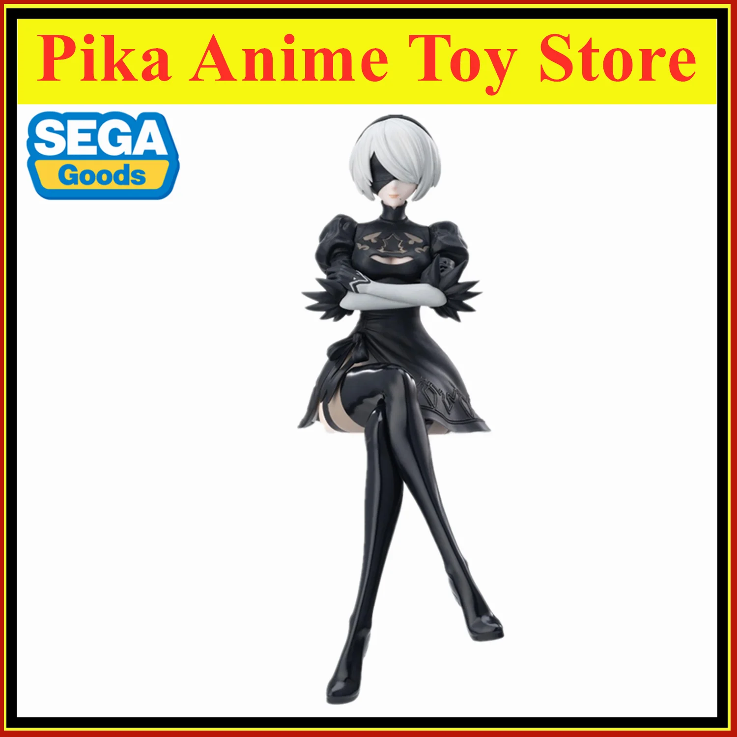 Оригинальные игрушки SEGA NieR Automata Ver1 1a Yorha No. 2 Тип B, Аниме фигурки, 14 см, экшн-модель из ПВХ, коллекция, подарок на день рождения