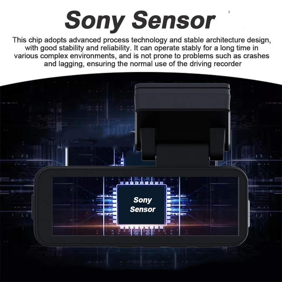 Yangood 3.2 ''Dashcam 4K Mini Car DVR يدعم GPS Speed Display APP WIFI التحكم للرؤية الليلية 2.5K كاميرا الرؤية الخلفية الصندوق الأسود