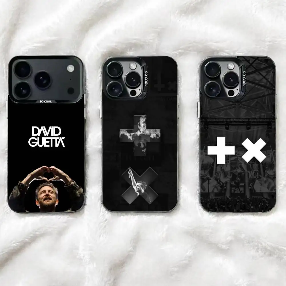 

Godfather of EDM David Guetta Phone Case For iPhone 17,16,15,14,13,12,11 Plus,Pro Max,XS,Colorful Silver Black Cover