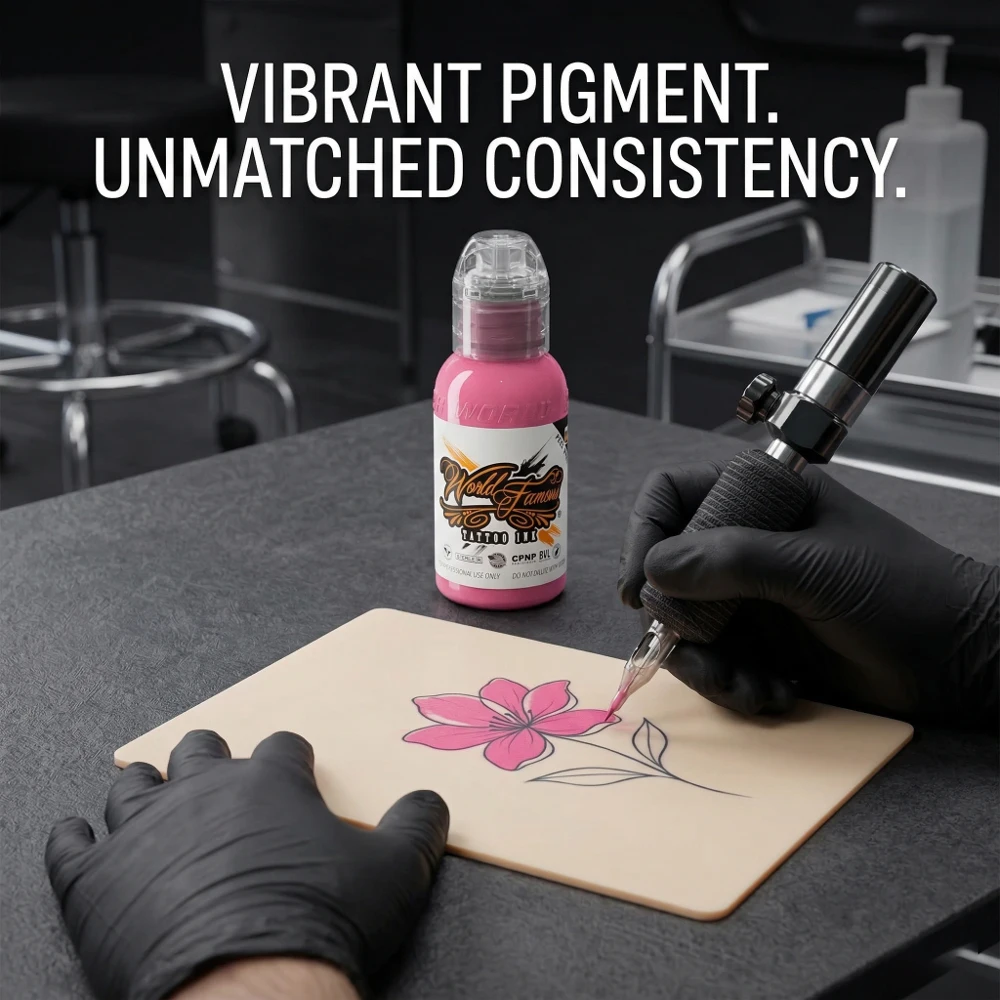 

0.5oz Bottle SAKURA Pink Tattoo Ink Body Art Tattoo Ink Vibrant Vegan Long Lasting No Color Loss Professional Tattoo Ink 15ML