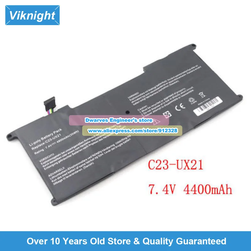 

Оригинальный аккумулятор C23-UX21 7,4 В, 4800 мАч, 35 Втч для ASUS Zenbook UX21 UX21E UX21A UX21L Ultrabook UX21E-KX002V UX21E-KX008X