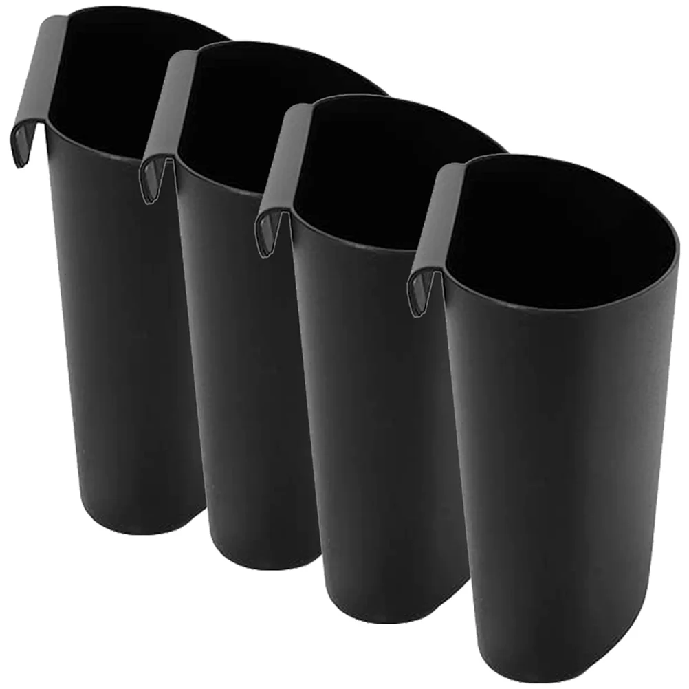 4 Pcs Portable Storage Basket Hanging Scraps Can Push Cart Bucket Cup Holder Organizer Small Lash