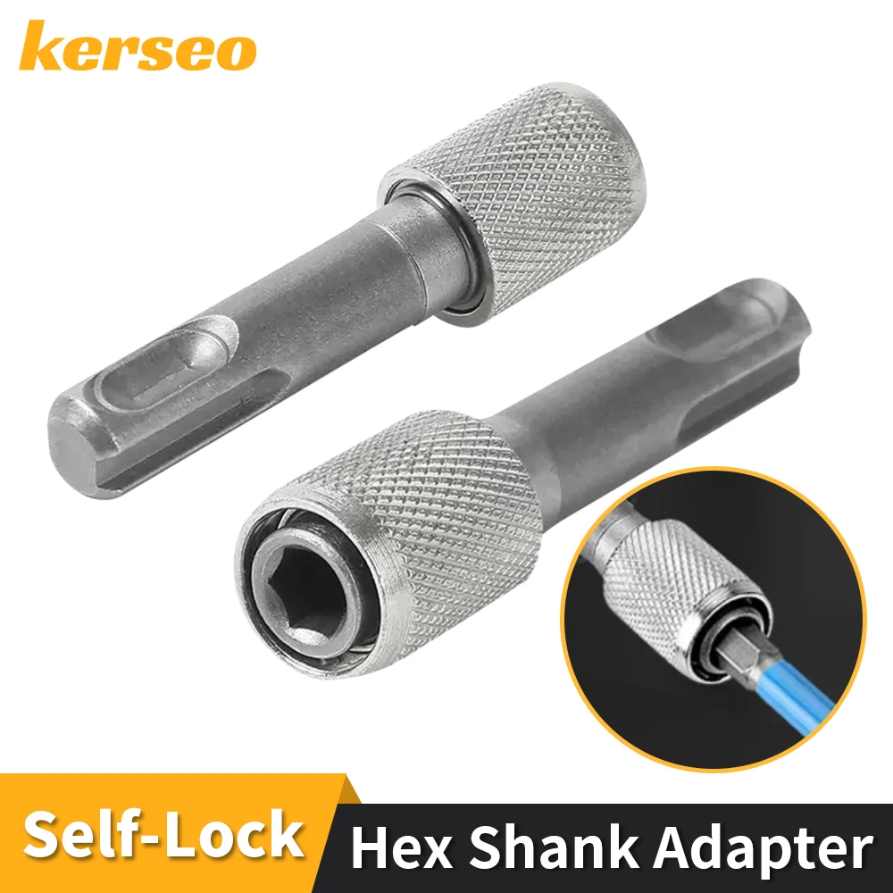 Round Handle To Hex Handle Adapter Convenient SDS Socket Adapter 1/4 Hex Shank Screwdriver Holder Drill Bits Adapter Converter