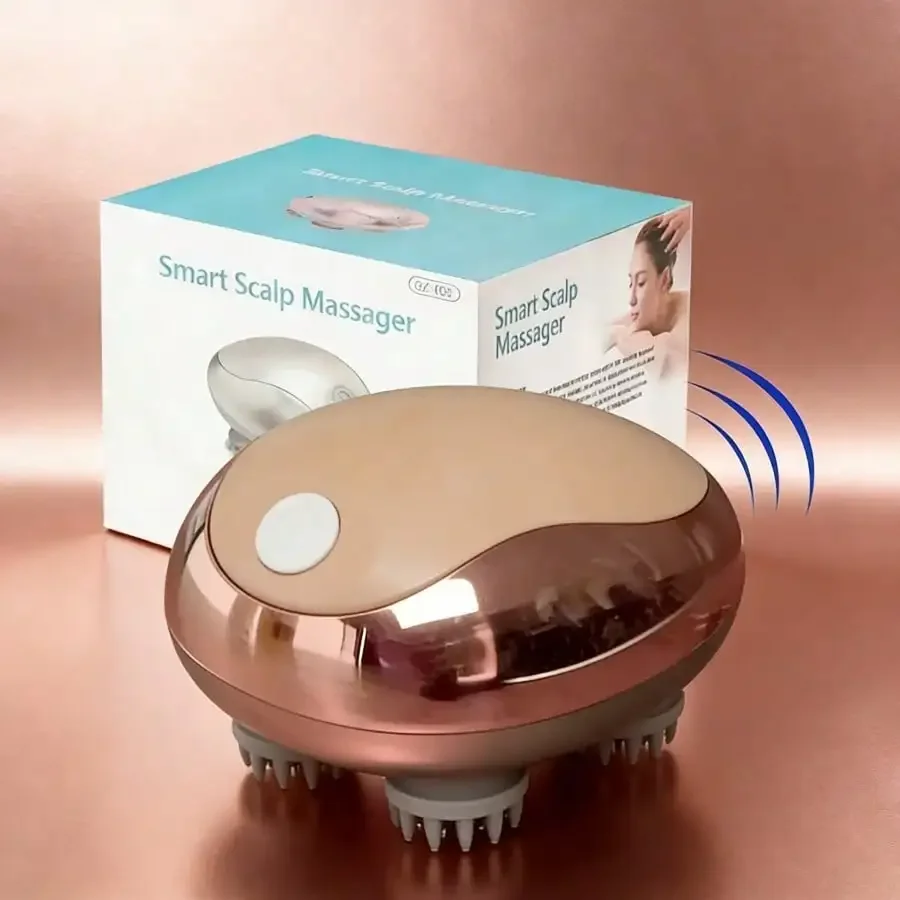 Hair Massager - Compact Octopus Claw-Style Rechargeable Multi-Functional Kneading And Vibrating Massager - Head Massager, For Relaxation, Supports USB Charging, Suitable For Home, Travel And Beauty Salon Use.