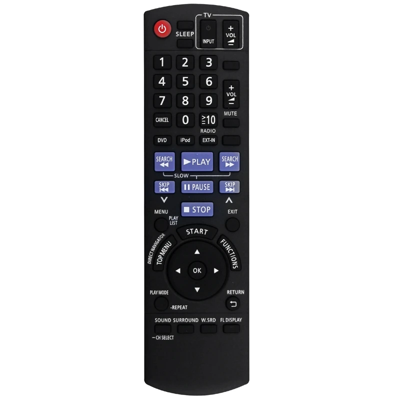 Replace N2QAYB000514 Remote For Panasonic Home Theater Receiver SC-PT480 SCPT480 SAPT480P SA-PT480 SC-PT480P-K SAP-T480P