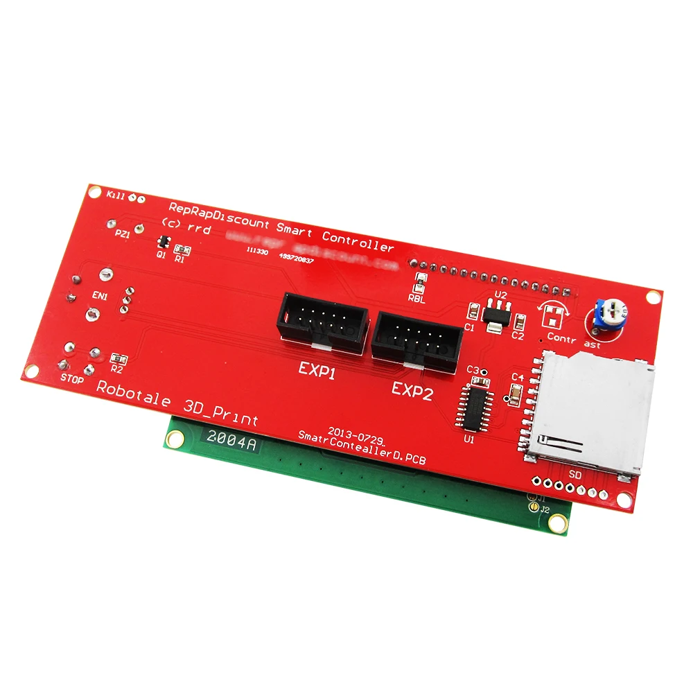 تعزيز مجموعة طابعة ثلاثية الأبعاد Reprap الذكية ثلاثية الأبعاد أجزاء الطابعة تحكم عرض Reprap سلالم 1.4 2004 LCD LCD 2004 التحكم