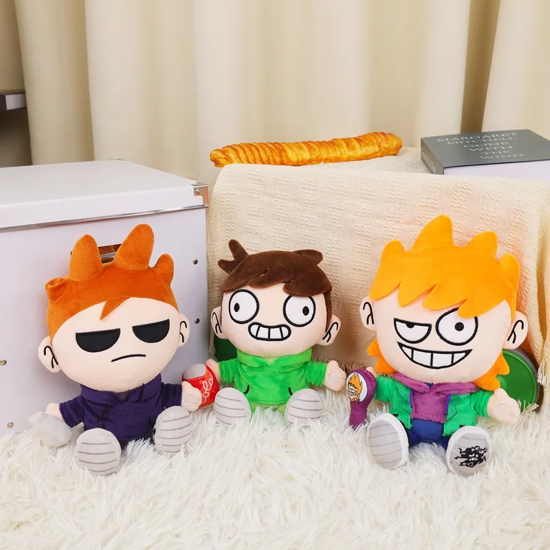 

New Eddsworld Makeship Tom Boy Doll Cute Edd Boy Plush Toy