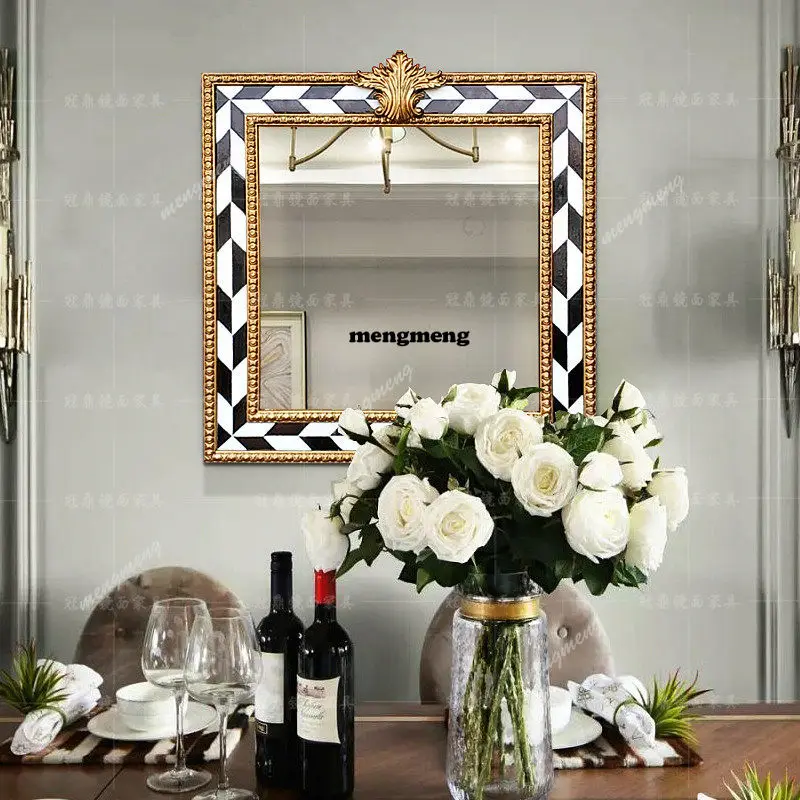 

Новое дизайнерское зеркало в британском стиле для ванной комнаты, американской веранды, гостиной, столовой, декоративное настенное зеркало, настенное зеркало для украшения интерьера.