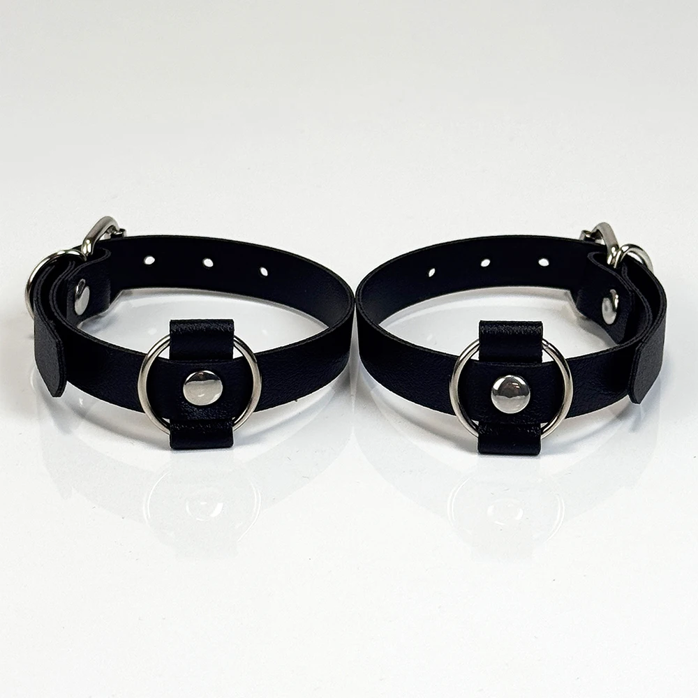 1 Paar schwarze modische Oberschenkelriemen für Damen, JK, verstellbare Oberschenkelriemen, Gothic-Punk-Oberschenkelriemen, modisches Oberschenkelzubehör – Detail 12