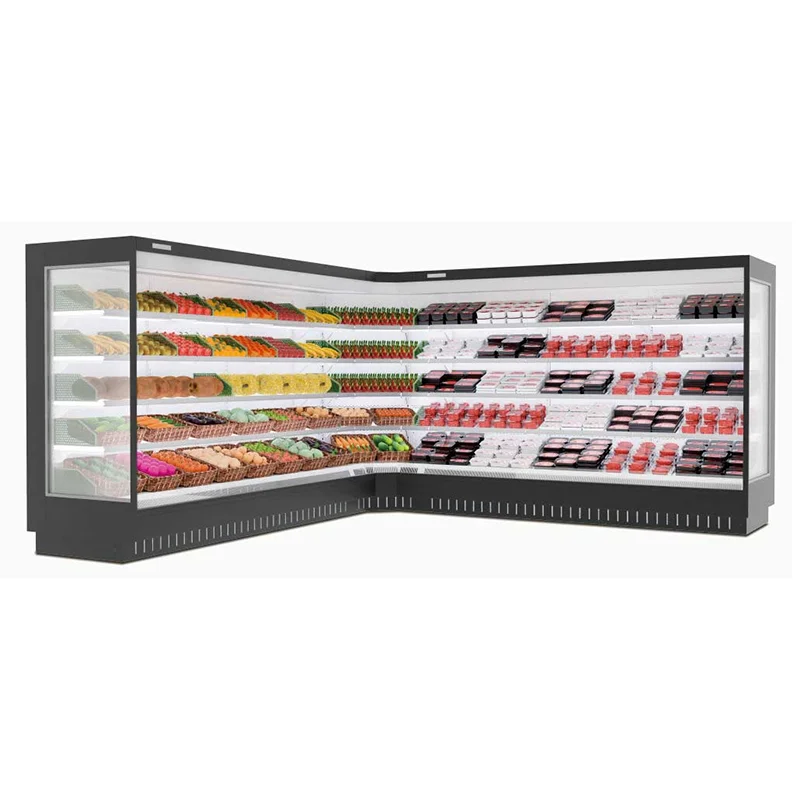 Vegetable Drink Beverage Chiller Commercial Freezer Refrigeration Equipment for Supermarket Display Custom
