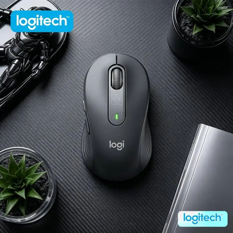 

Logitech M650 Ergonomic Mouse - Rubber Grips, Advanced Optical Tracking, 5 Programmable Buttons, 20-Month Bluetooth Battery
