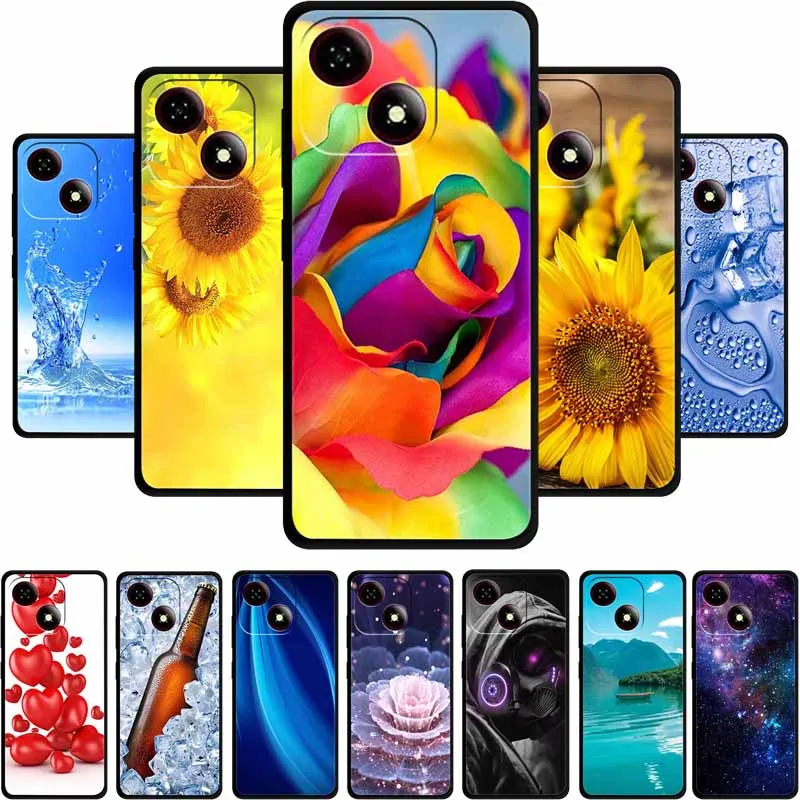 

Чехол для телефона ZTE Blade A35E, черный силиконовый мягкий чехол из ТПУ для ZTE Blade A55 A35 V60, дизайн Axon 60 4G lite, задняя крышка, сумка