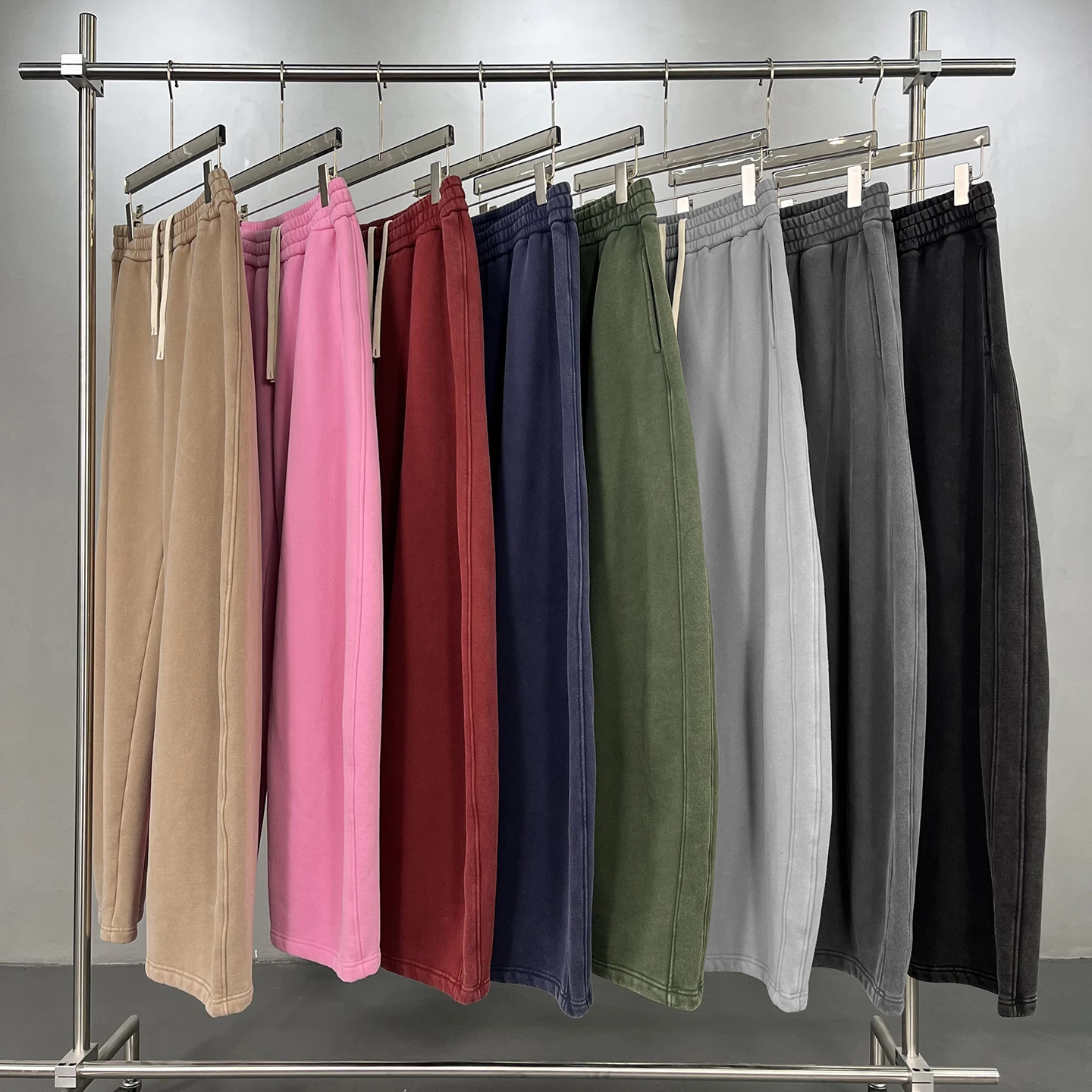 

Retro Waed Fce Lined Wide Leg Pants Casual Loose Drapey Lazy Men Women Trousers Artiemaster Brand Cotton Polyester Blend