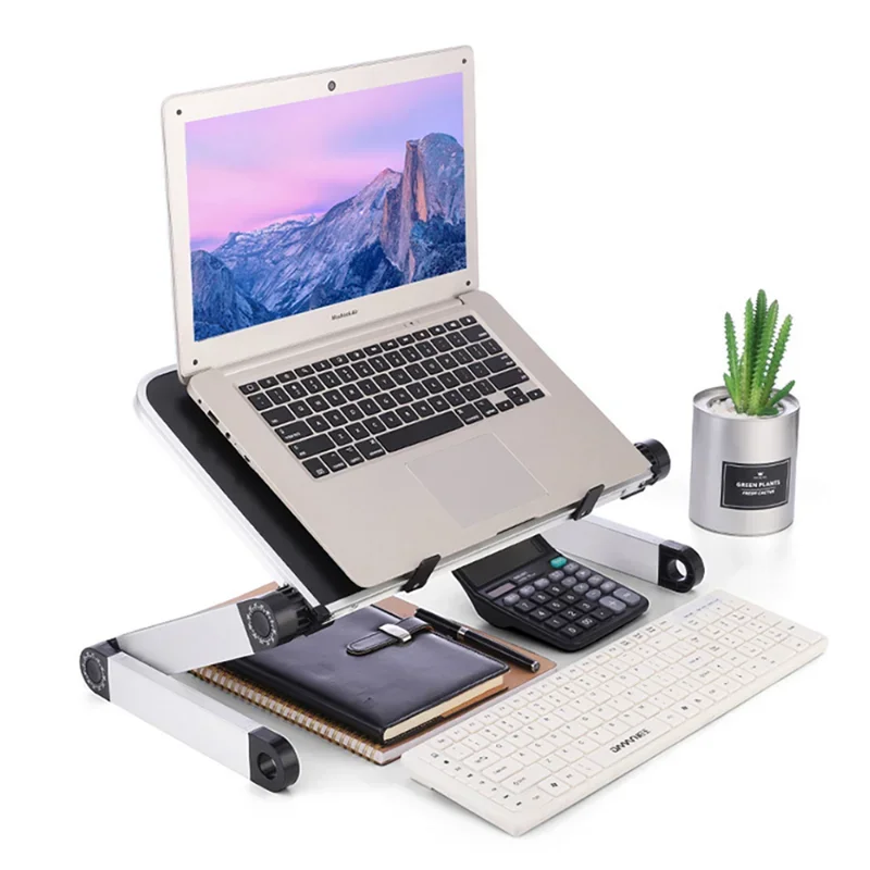 Adjustable Laptop Desk Stand Portable Aluminum Ergonomic Laptop Desk, TV Bed, Sofa, Computer laptop desk Stand