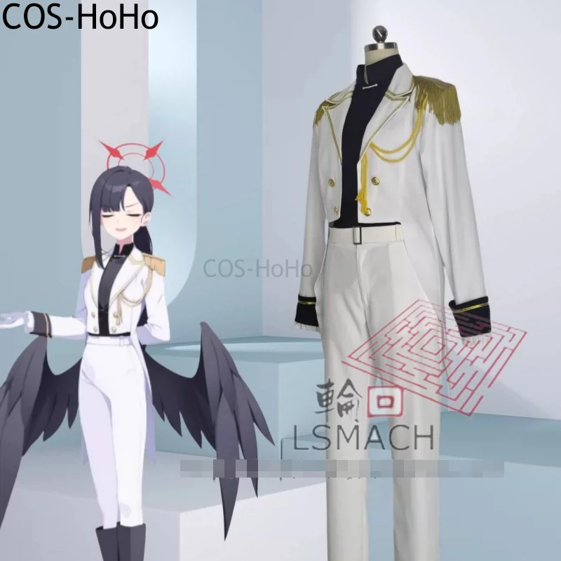 COS-HoHo Blue Archive Nakamasa Ichika Game Suit Cool Handsome Uniform Cosplay Costume Halloween Carnival Party Role Play Outfit