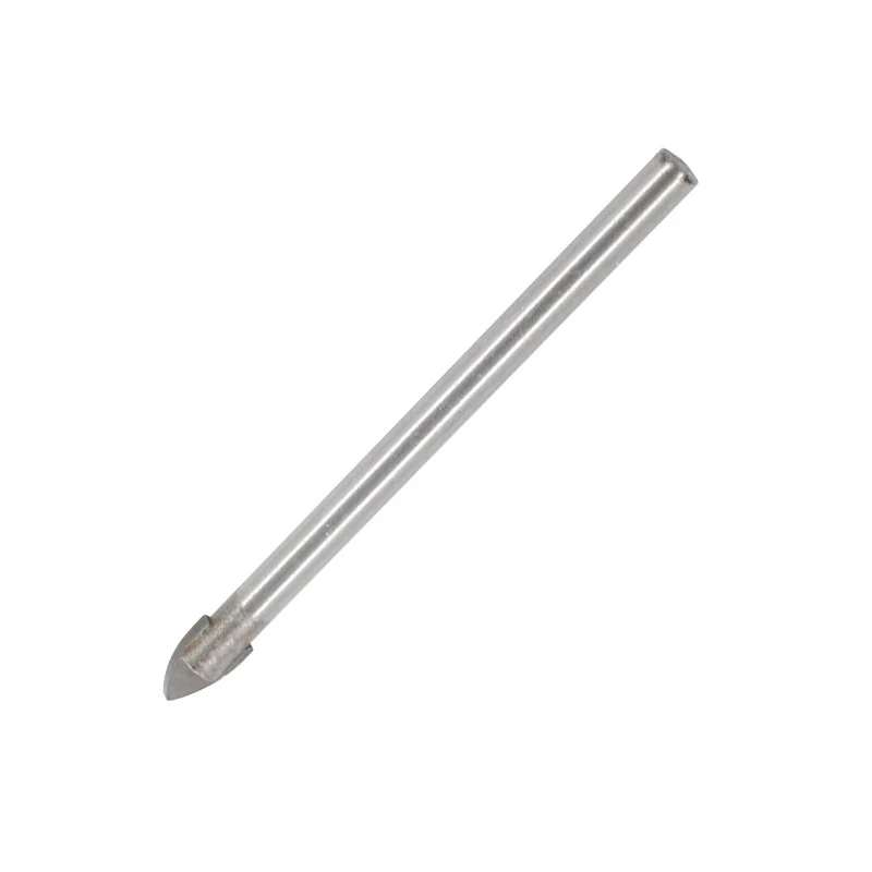 6 Buah 3-10Mm Bor Kaca Gergaji Lubang Bulat Shank Set Bor Segitiga untuk Bahan Keramik Keras Rapuh Pegangan Bulat