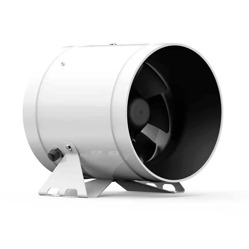 6-Inch Heavy Duty Ball Bearing Electric Duct Fan with Plastic Blades, Three-Phase, 5000 RPM, 110-240 Volts