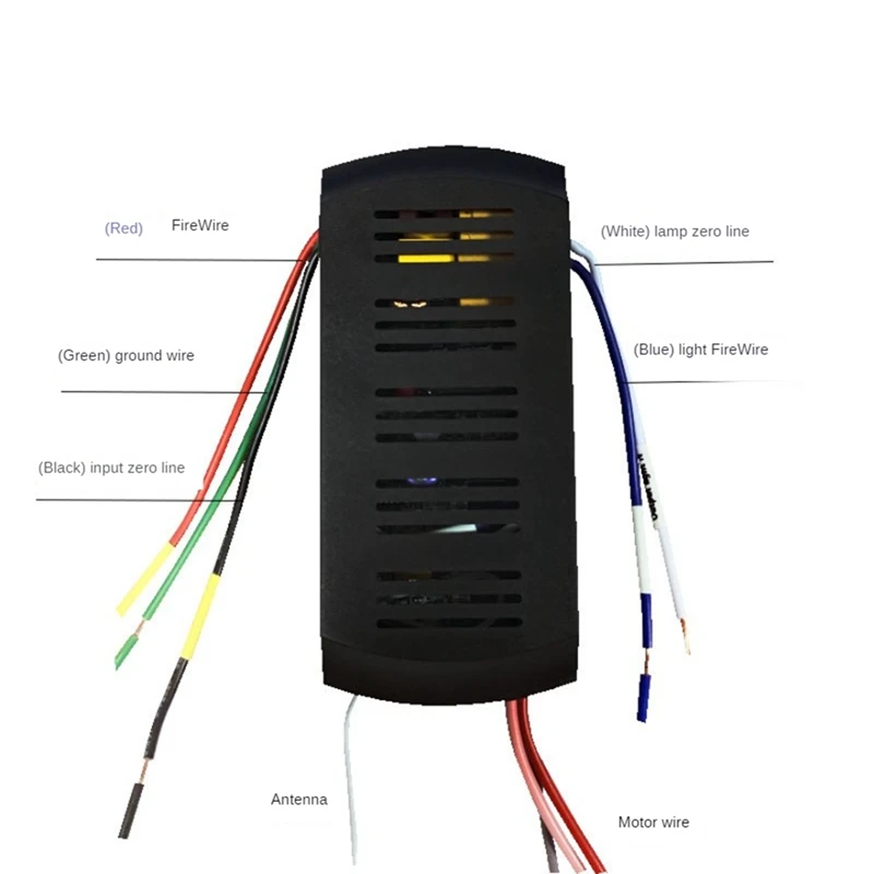 Kit telecomando per ventilatore da soffitto con conversione di frequenza Controller ricevitore remoto ad alta tensione a 6 velocità leggero, facile