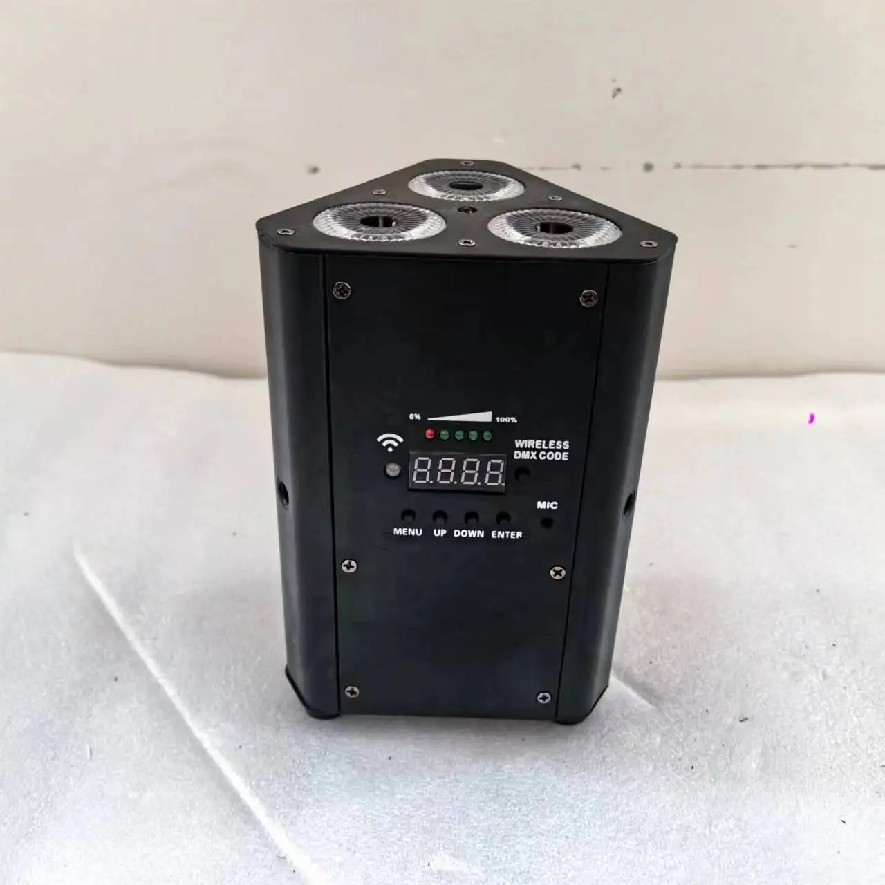 LED-Bühnen-Par-Licht, 3 Stück, 12 W, RGB-LED-Batterie-Par-Licht mit Fernbedienung