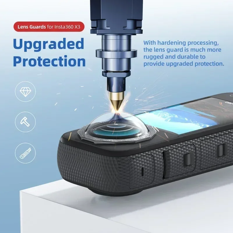 aMagisn Insta360 X3 レンズプロテクターレンズガードカバーケース 360X3 保護保護アクセサリー