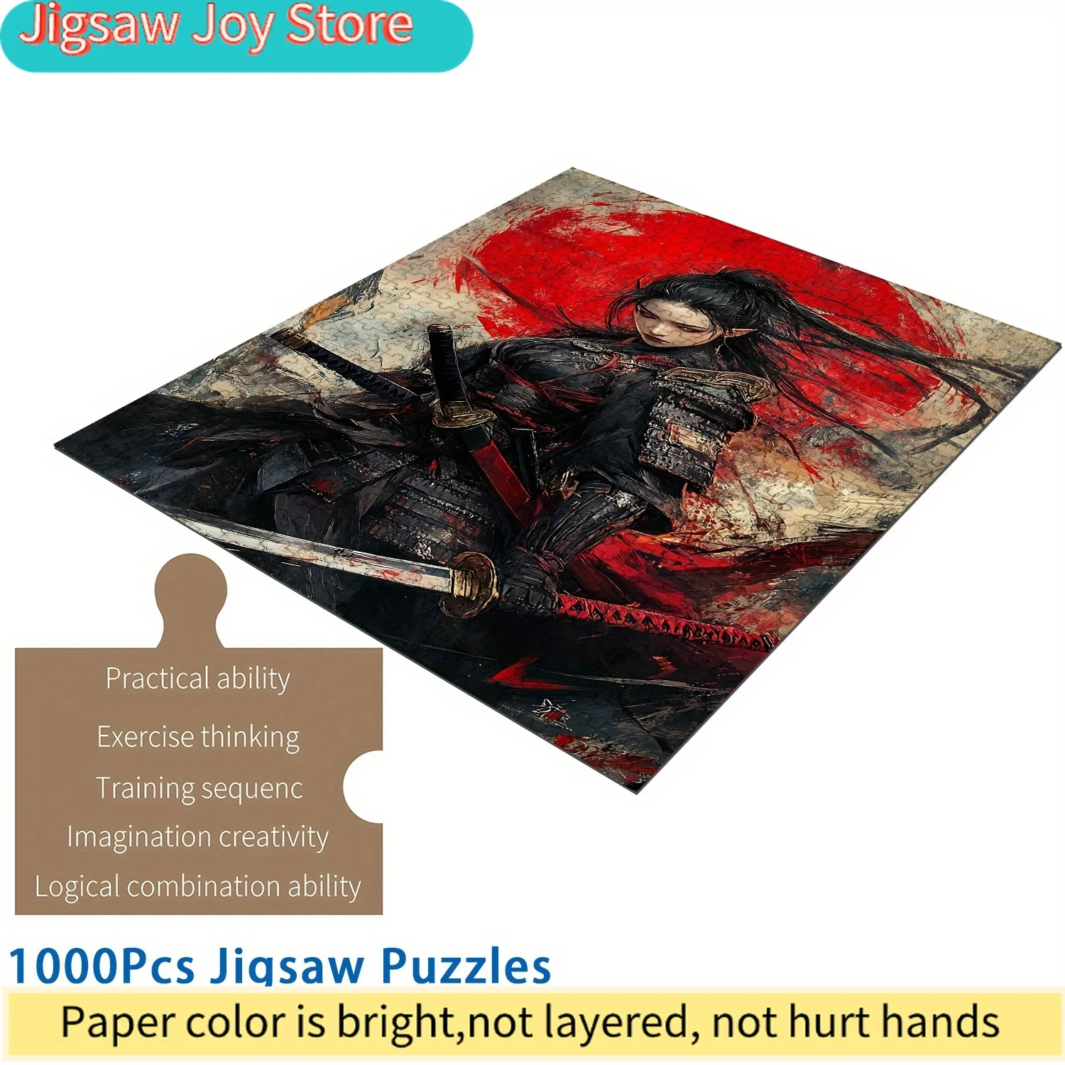 

Пазл «Самурай-воин» (1000 элементов) — традиционная японская одежда, высококачественный пазл с идеальным соединением деталей, портативный