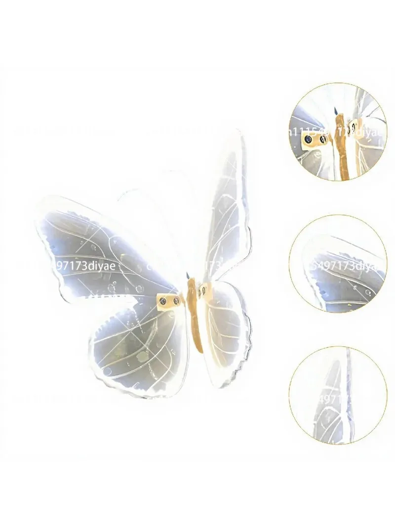 Outdoor Garden Butterfly Sculpture Light, Waterproof Solar Powered LED Decor for Patio Yard Walkway