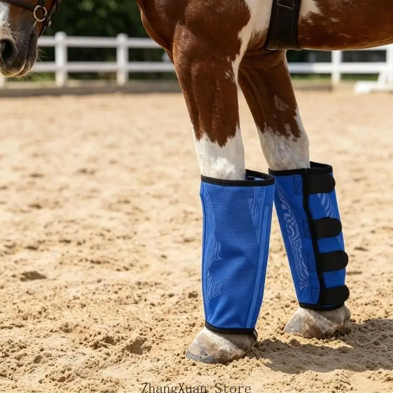 4Pcs Mesh Horse Leg Guards Prevent Fly And Mosquitoes Sun Protective Fly Boot 3XUF – Detail 8